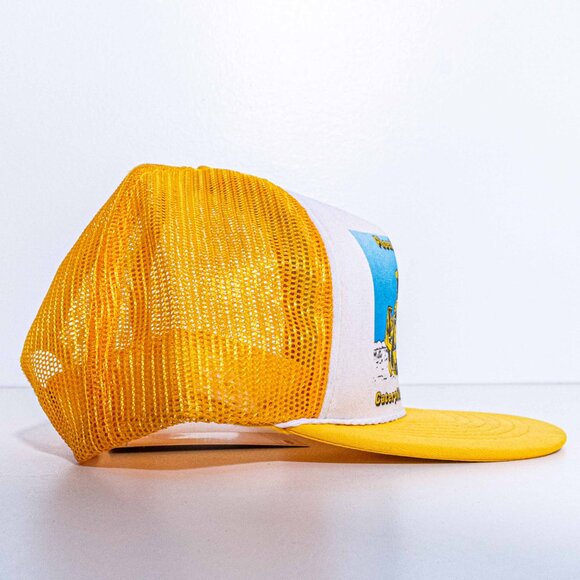 CAT Caterpillar Proving Grounds Mesh Trucker Snapback Hat Arizona VTG 80s - Picture 5 of 9